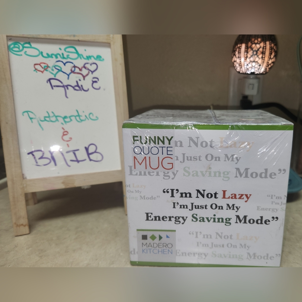 "I'm not Lazy, I'm just on My Energy Saving Mode", 14 OZ MUG ~ BNIB